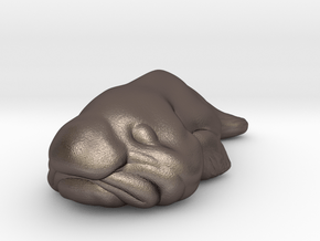 Blobfish   in Polished Bronzed Silver Steel