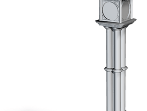 Victorian cast iron clock tower in Tan Fine Detail Plastic