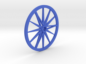 Needle-Fly 8L :: Large Robot Wheel for 8mm nuts in Blue Processed Versatile Plastic