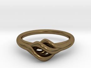 Twist Ring in Natural Bronze
