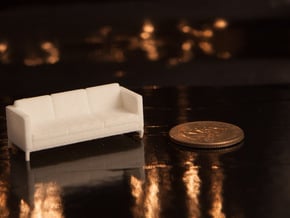 1:48 Knoll Sofa in White Natural Versatile Plastic