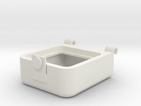 Transport Box Top 25mm in White Natural Versatile Plastic
