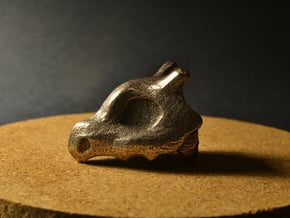 Cubone Ring in Polished Bronzed Silver Steel