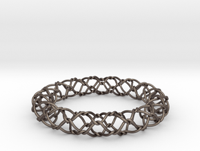 ChainLink bangle in Polished Bronzed Silver Steel