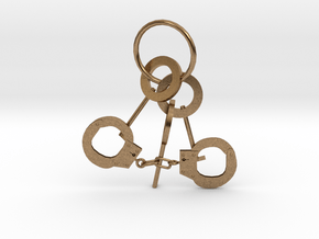 Handcuffs in Natural Brass