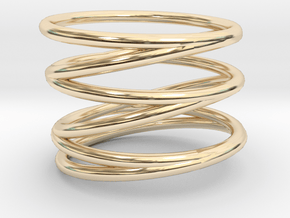 Finger Cage Ring - Sz. 10 in 14K Yellow Gold