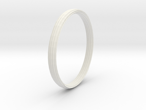 New Ring Design in White Natural Versatile Plastic