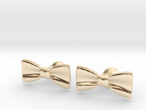Bow Tie Cufflinks in 14K Yellow Gold