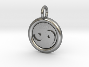 Tau and Tao Unit(cm) Pendant in Natural Silver