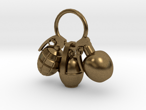 Hand grenade in Natural Bronze
