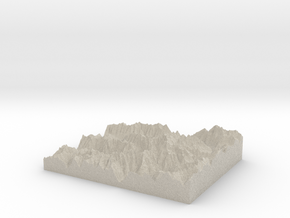 Model of White Glacier in Natural Sandstone