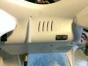 Phantom 2 Shell  Antenna in White Processed Versatile Plastic