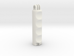 Go Pro Handle in White Natural Versatile Plastic