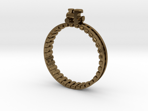 Train Nr1 Ring in Polished Bronze: 7 / 54
