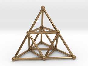 TETRAHEDRON (stage 2) in Natural Brass