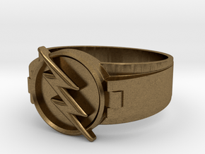 Reverse Flash Ring Size 11 20.68 mm in Natural Bronze