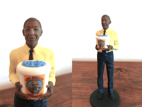 Gus Fring with Meth Bucket in Full Color Sandstone