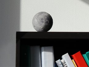 Moon with surface detail in Full Color Sandstone