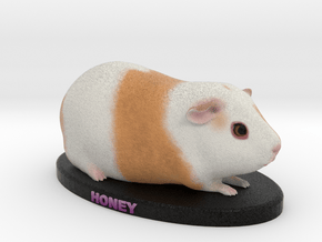 Custom Guinea Pig Figurine - Honey in Full Color Sandstone