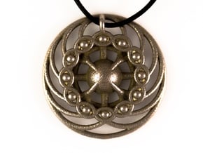Nexus Eye Mandala in Polished Bronzed Silver Steel