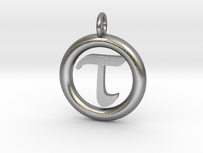 Tau Open Unit(cm) Pendant in Natural Silver