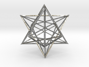 Small Stellated Dodecahedron in Natural Silver