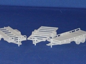 Trailer Assortment HO Scale 1/87 FUD material in Smooth Fine Detail Plastic