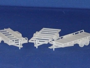 HO Scale Trailer Assortment 1/87 Fine material in Tan Fine Detail Plastic