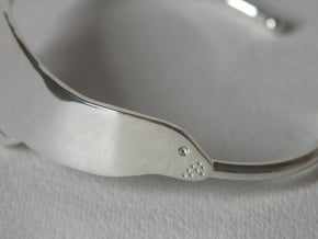 Sea Lion Bracelet Oval in Polished Silver