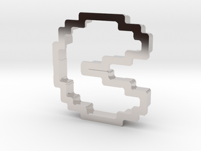 pixely pizza guy cookie cutter in Platinum