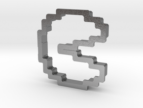 pixely pizza guy cookie cutter in Natural Silver