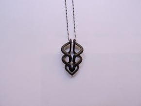 Oma Pendant in Matte Black Steel