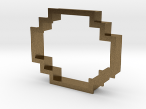 pixely cookie cutter in Natural Bronze