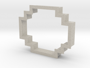 pixely cookie cutter in Natural Sandstone