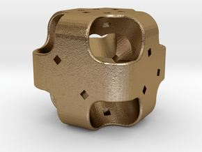 Dice110 in Polished Gold Steel