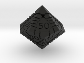 D100 - Andrew Bell 3d - Geometric Design 1 in Black Natural Versatile Plastic