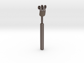 Fork - Innovation vs. Utility in Polished Bronzed Silver Steel