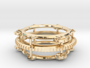 CogRing08size13 in 14K Yellow Gold