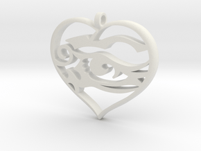 Heart and Soul in White Natural Versatile Plastic