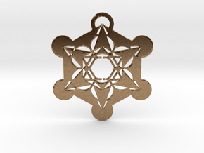 Metatrons Cube  in Natural Brass