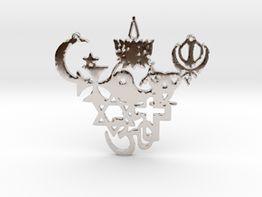 All Religions Necklace in Platinum