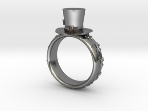 St Patrick's hat ring(size = USA 3.5-4) in Polished Silver