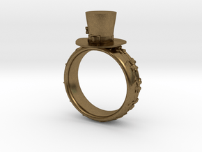 St Patrick's hat ring(size = USA 3.5-4) in Natural Bronze