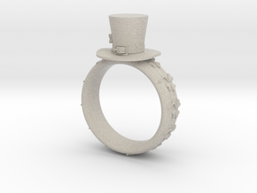 St Patrick's hat ring(size = USA 4-4.5) in Natural Sandstone