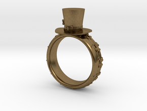 St Patrick's hat ring(size = USA 4-4.5) in Natural Bronze