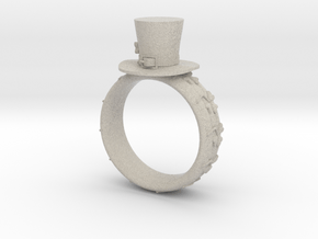 St Patrick's hat ring(size is = USA 4.5-5) in Natural Sandstone