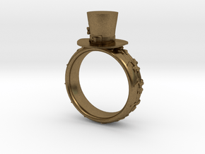 St Patrick's hat ring( size = USA 6.5) in Natural Bronze
