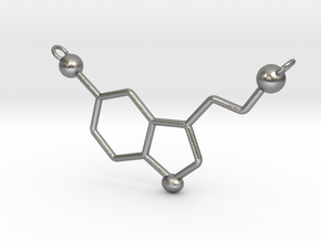 Serotonin Necklace in Natural Silver
