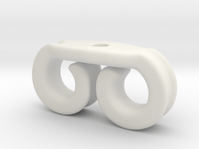 Earring holder in White Natural Versatile Plastic