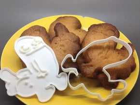 Dickbutt Cookie Cutter in White Processed Versatile Plastic